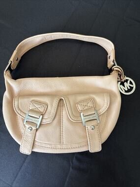 Michael Kors Leather Pebbled Leather Hobo Shoulder Bag